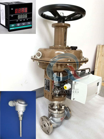 氣動溫度調節閥控制系統實物圖